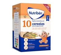 Nutribén 10 Cereales con un toque de Miel | 600g | Vitaminas y Calcio | Alimento para Bebés a partir de 6 meses | Con gluten | Sin aceite de palma