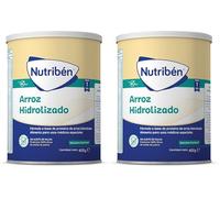 Nutribén Arroz Hidrolizado - Leche en polvo bebé para intolerantes a la lactosa o APLV desde el primer día, Alimento completo, Sin aceite de palma, Con cacito dosificador incluido, 1 bote de 400g