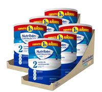 Nutribén Continuación Pro Alfa 2 - Leche en Polvo Bebé Continuación - Leche de Fórmula a Partir de los 6 Meses - sin Aceite de Palma - con Cacito Dosificador Incluido - con DHA y OLM - 6 Botes de 1KG