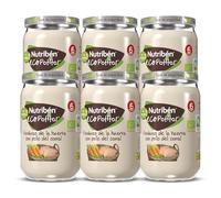 Nutribén EcoPotitos De Pollo De Corral con Verduras -Ingredientes ecológicos- Desde Los 6 Meses, Pack de 6 x 235gr. (Paquete de 6)