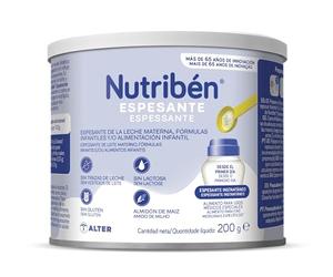 Nutribén Espesante Infantil para Bebé con Reflujo y Regurgitación, 200g | Sin lactosa ni gluten. Compatible con leche materna, fórmulas y purés sin alterar su sabor, desde el primer día.