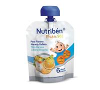 ¡Nutribén Fruit & Go! Pera, Plátano, Naranja y Galleta 90gr