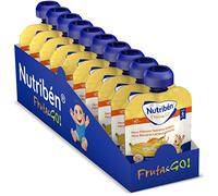 Nutribén Fruta & Go Frutas y Galleta Bolsita Bebé +6 Meses, 10x90g