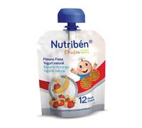 Nutribén Fruta & Go! Plátano, Fresa y Yogur Natura 90gr