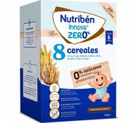 Nutribén innova ZERO 0% 8 Cereales | 500g | Arroz, Trigo, Cebada, Avena, Maiz, Centeno, Mijo y Sorgo | Bebés a Partir de 6 Meses | 0% Azúcares Añadidos y producidos | Cereales Integrales