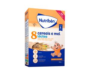 Nutribén Papa 8 Cereales y Miel Galleta María Sin Lácteos 6m+ 250g