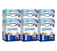 Nutribén Papilla 10 Cereales Bebé Sin Azúcares +6 Meses, 6x600g