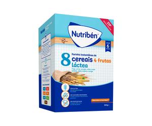 Nutribén Papilla 8 Cereales 4 Frutas Lechosas 6m + 600g