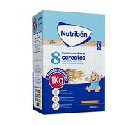 Nutribén Papilla 8 Cereales Sin Azúcares Añadidos Cereales Bebé, +6m, 1000g