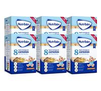 Nutribén Papilla 8 Cereales Sin Azúcares Añadidos, Cereales Bebé 6x600g
