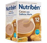 Nutribén Papilla al Cacao Con Galletas María 500 Gr - Alimentación de Bebés a Partir de 12 Meses