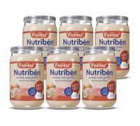 Nutribén Potitos Arroz con Pollo Sin Gluten +6 Meses, 6x235g