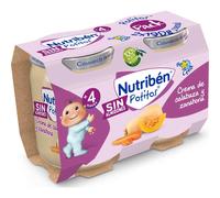 Nutribén Potitos Cena Crema de Calabaza y Zanahoria+4m 2x120 gr