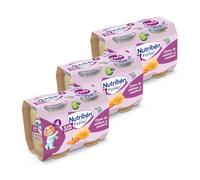 Nutribén Potitos Crema Calabaza y Zanahoria Sin Gluten +4 Meses, 6x190g