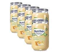 Nutribén Potitos Crema de Calabaza y Queso Sin Gluten +6 Meses, 6x235g (Paquete de 4)