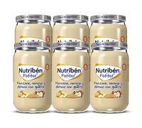 Nutribén, Potitos De Manzana, Naranja, Plátano Y Galleta Desde Los 6 Meses, Pack de 6 x 235 gr