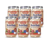 Nutribén Potitos De Menestra De Cordero, Desde los 6 Meses, Pack 6 x 235gr | Delicioso, con AOVE y verduras; sin almidones, huevo ni conservantes; textura suave, listo para comer