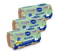 Nutribén Potitos Inicio Judías Verdes y Patatas Sin Gluten +4 Meses, 6x120g | Con AOVE. Sin sal ni azúcar añadidos. Sin huevo, leche, aceite de palma ni conservantes. Textura fina. Cómodo de transportar.