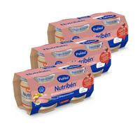 Nutribén Potitos Inicio Menestra con Pavo Sin Gluten +4 Meses, 6x120g | Con AOVE, patata,tomate y guisantes. Sin almidón, huevo, leche ni aceite de palma. Sin sal ni azúcar añadida. Textura ligera.