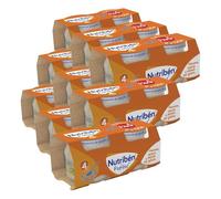 Nutribén Potitos Introducción A La Manzana, Naranja Y Plátano Con Galleta Desde Los 4 Meses, 3 Bipacks (6 X 120 Gr.) (Paquete de 3)