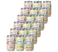 Nutribén Potitos Pack 18 Pollo y Merluza Sin Gluten +6 Meses, 18x235g | 6 arroz con pollo, 6 crema de patata y puerro y 6 guisantes con merluza. Sin leche, huevo, sal ni conservantes.