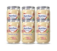 Nutribén Potitos Patatitas con Pollo Sin Gluten +6 Meses, 6x235g