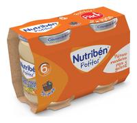 Nutribén Potitos Plátano, Mandarina, Pera Y Galleta 2 udsX190 g