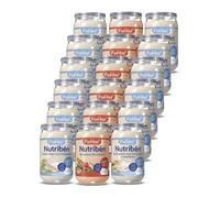 Nutribén Potitos Surtido Carne y Pescado Sin Gluten +6 Meses, 18x235g | 6xMenestra de cordero, 6xVerduritas con lenguado y 6xBechamel con merluza. Texturas suaves y cremosas. Listos para comer.