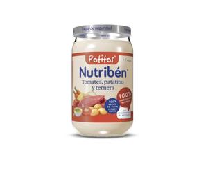 Nutribén Potitos | Tarrito de Verduritas con Pollo y Ternera | Para Bebés a partir de 6 Meses | Sin Almidones | Sin Azúcares Añadidos | Sin Gluten, Huevo, Leche | 235g