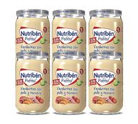 Nutribén Potitos Verduras con Pollo y Ternera Sin Gluten +6 Meses, 6x235g