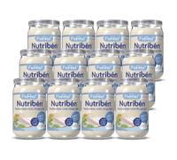 Nutribén Potitos Verduritas con Lenguado Sin Gluten +6 Meses, 12x235g | Sin conservantes, huevo, leche ni aceite de palma. Sin azúcares ni sal añadidos. Textura ligera. Para iniciar el pescado.