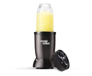 nutribullet Magic Bullet - Kit de iniciación en negro - Procesador de alimentos y licuadora todo en uno - Velocidad de 10.000 RPM - con base de potencia de alto par, taza alta y tapa abatible y hoja
