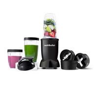 Nutribullet Mega Pack con batidora nutribullet de 900 W y 9 accesorios, extra potente y fácil de limpiar, mezcla y trituración de hielo, frutos secos y frutas congeladas, color negro