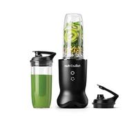nutribullet Ultra - Batidora Personal Cuchillas Extractoras Inox Gris | Batidora de Smoothies, Tecnología Silenciosa, Ciclo Automático, Vasos Tritan 900ml 700ml, 2 Tapas Llevar, 1200W, NB1206MB
