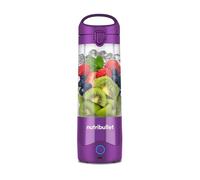 nutribullet Vaso portátil para hacer smoothie maker to go, 475 ml, sin BPA, recargable para más de 15 mezclas, mini batidora portátil para mezclar y llevar, pica hielo y fruta, violeta, NBP003PU