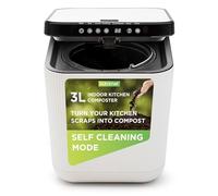 Nutrichef Compostador eléctrico de Cocina 3 l, Cubo de Basura biológica a Prueba de olores, autolimpiante, sostenible y Cero residuos, Ideal para el hogar y la Cocina, 550 W