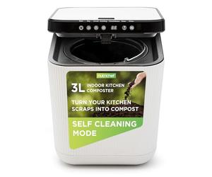 Nutrichef Compostador eléctrico de Cocina 3 l, Cubo de Basura biológica a Prueba de olores, autolimpiante, sostenible y Cero residuos, Ideal para el hogar y la Cocina, 550 W