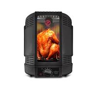 NutriChef Four Rôtissoire Vertical de Comptoir | Mini Four Électrique 700W avec Broche Rotative, Panier, Support Volaille, Skewers & Plateau Égouttoir | Idéal Poulet, Dinde, Agneau, Bœuf, Porc