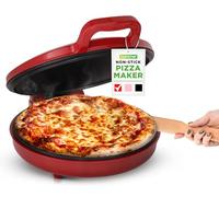 Nutrichef mini horno para pizza, Tamaño personal de 12”, 1500V, Electrico, Antiadherente, Ahorra espacio, Ideal tambien para tostadas, quesadillas, tortillas y mas