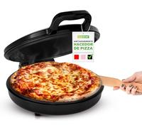 Nutrichef mini horno para pizza, Tamaño personal de 12”, 1500V, Electrico, Antiadherente, Ahorra espacio, Ideal tambien para tostadas, quesadillas, tortillas y mas