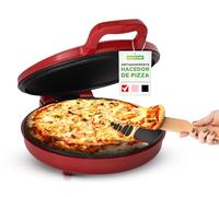 Nutrichef mini horno para pizza, Tamaño personal de 30 cm, 1500V, Eléctrico, Antiadherente, Ahorra espacio, Ideal también para tostadas, quesadillas, tortillas y más