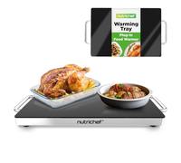 Nutrichef Plancha electrica, Hot Plate, Calienta Platos, Superficie de Vidrio Negro, Ideal para hogar, Buffets, Fiestas, Cocinas y restaurantes