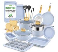 NutriChef Set de Utensilios de Cocina y Repostería de 22 Piezas | Colección Profesional para el Hogar con Ollas, Sartenes de Diferentes Tamaños