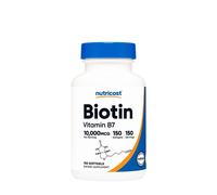 Nutricost Biotin with Coconut Oil 10,000 mcg (150 Cápsula blanda)