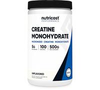 Nutricost Creatina Monohidratada Micronizada en Polvo 500G, 5000mg Por Porción (5g) - Creatina Monohidratada Micronizada, 100 Porciones para Resistencia, Crecimiento Muscular y Recuperación
