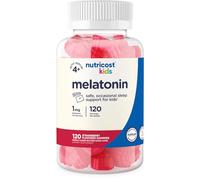Nutricost Kids Melatonin Gummies 1mg, 120 Gummies, Strawberry Flavored