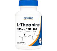 Nutricost L-Teanina 200mg, 120 Cápsulas, Doble Potencia - Non-OGM, Sin Gluten