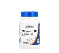 Nutricost Vitamin D3 5,000 IU (30 Cápsula blanda)