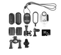 NutriEss 1080p Sports Cámara deportiva 120 grados Cámara ancha cámara magnética Funda de agua para clip de aventuras al aire libre (Blanco)