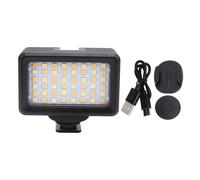 Nutriess Luz de video LED subacuática de 40 m 2700K a 5600K Lámpara de cámara de buceo portátil para fotografía de acción